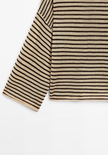 Пуловер в полоску