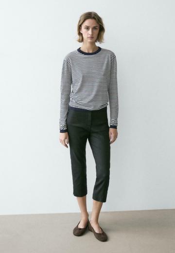 Пуловер в полоску