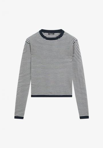 Пуловер в полоску