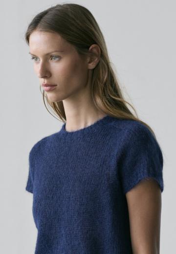 Пуловер с коротким рукавом