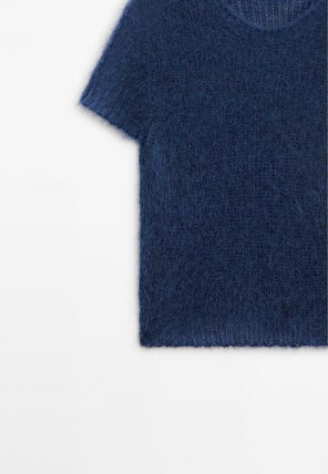 Пуловер с коротким рукавом