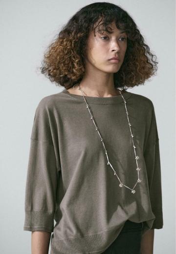 Пуловер с коротким рукавом