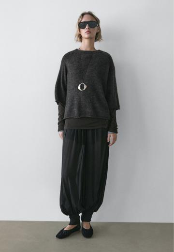 Пуловер с рукавом три четверти