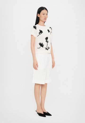 Пуловер с коротким рукавом