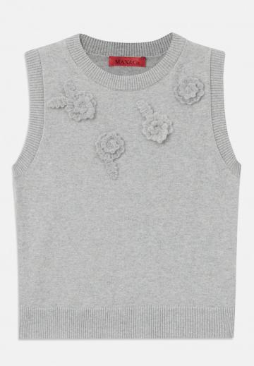 Пуловер без рукавов