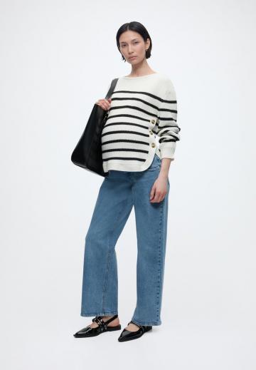 Пуловер в полоску