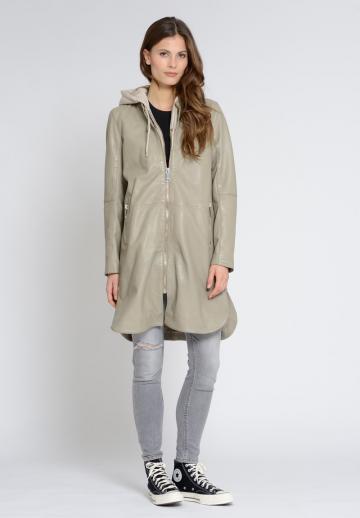 Кожаное пальто