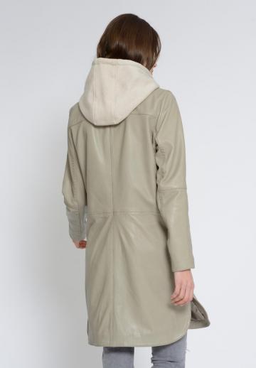 Кожаное пальто