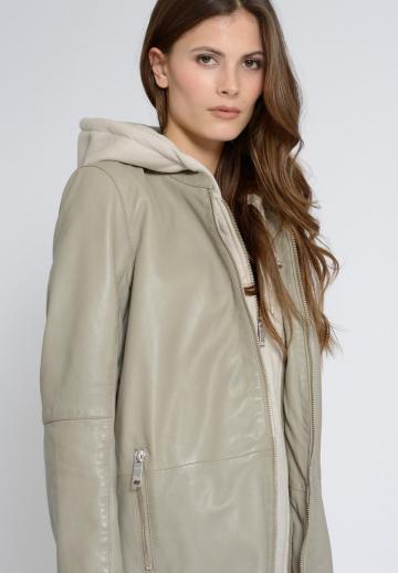 Кожаное пальто