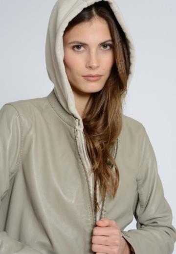 Кожаное пальто