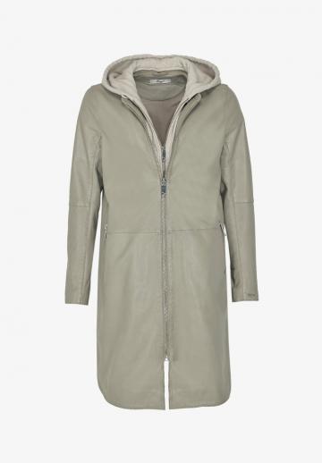 Кожаное пальто