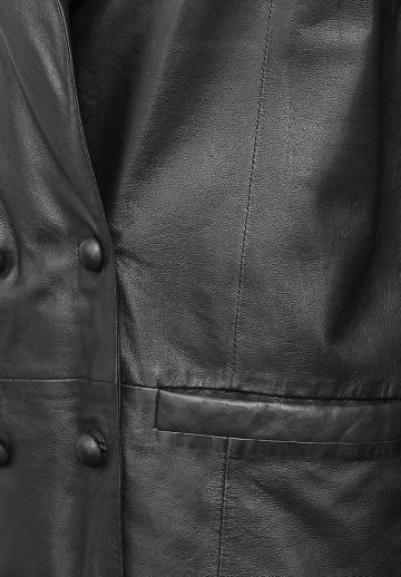 Кожаное пальто