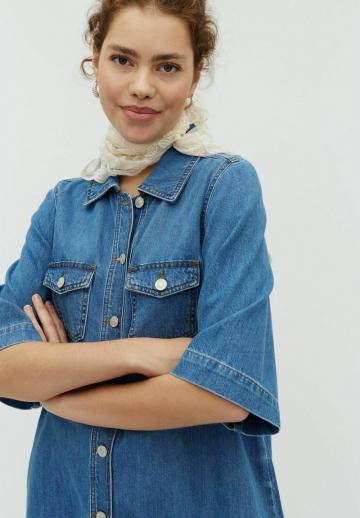 Джинсовое платье