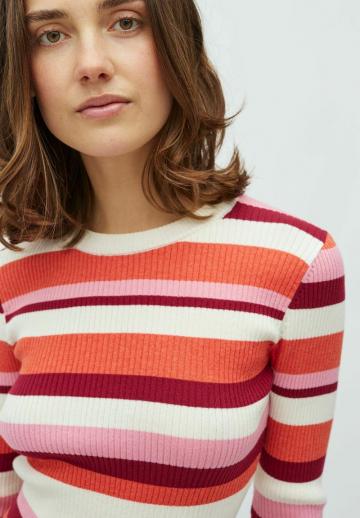 Пуловер в полоску