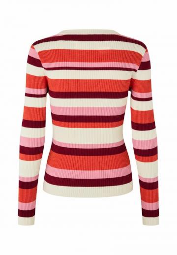 Пуловер в полоску