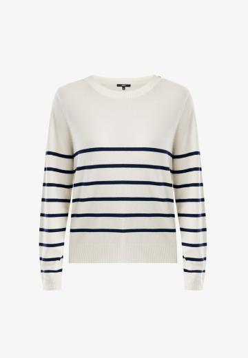 Пуловер в полоску