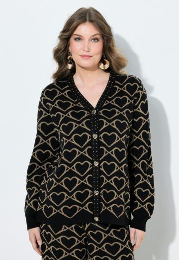 Жаккардовая вязаная кофта