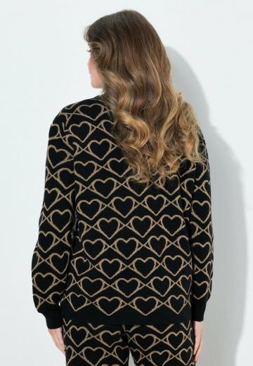 Жаккардовая вязаная кофта