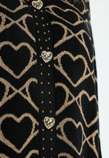 Жаккардовая вязаная кофта