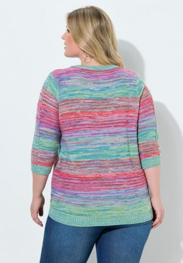 Пуловер с рукавом три четверти