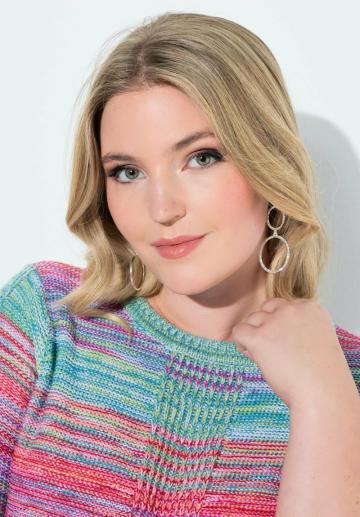 Пуловер с рукавом три четверти