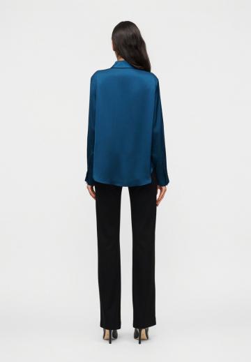 Атласная блузка
