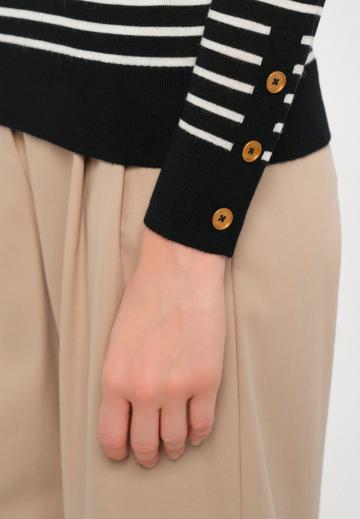 Пуловер в полоску