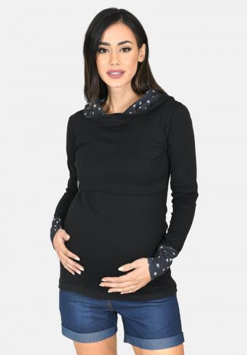 Пуловер с капюшоном