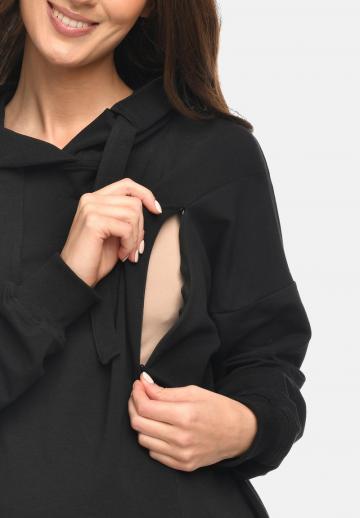 Пуловер с капюшоном