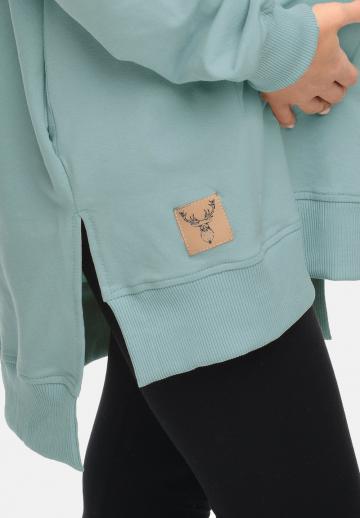 Пуловер с капюшоном