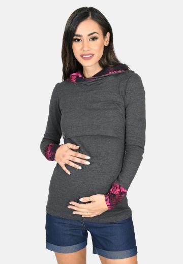 Пуловер с капюшоном