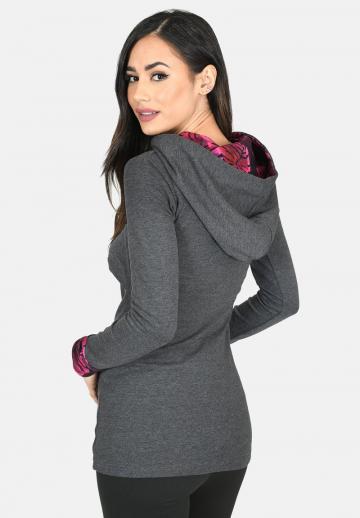 Пуловер с капюшоном