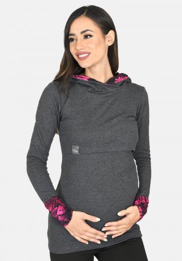 Пуловер с капюшоном