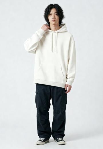 Пуловер с капюшоном