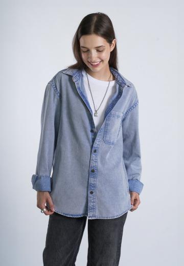 Джинсовая блузка