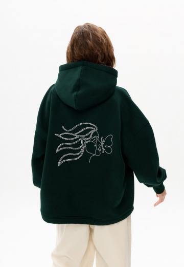 Пуловер с капюшоном