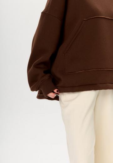 Пуловер с капюшоном