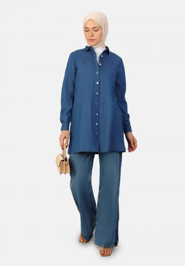 Джинсовая блузка