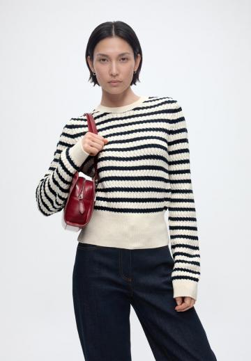 Пуловер в полоску