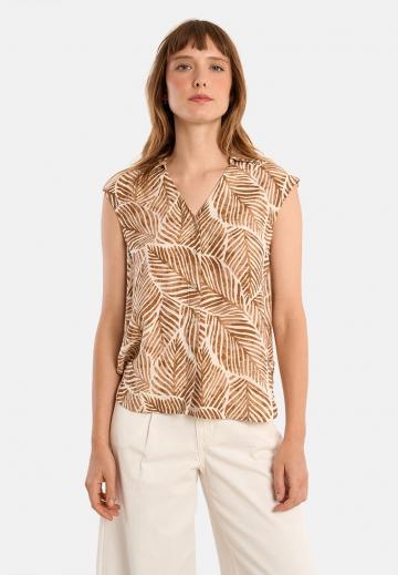 Блузка без рукавов