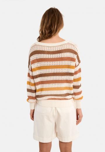 Пуловер в полоску