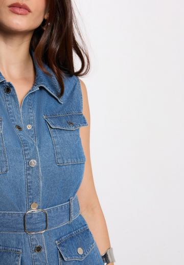 Джинсовое платье