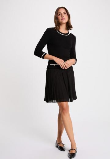 Пуловер с рукавом три четверти