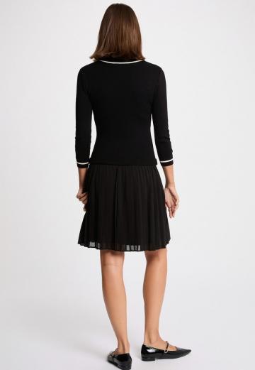 Пуловер с рукавом три четверти