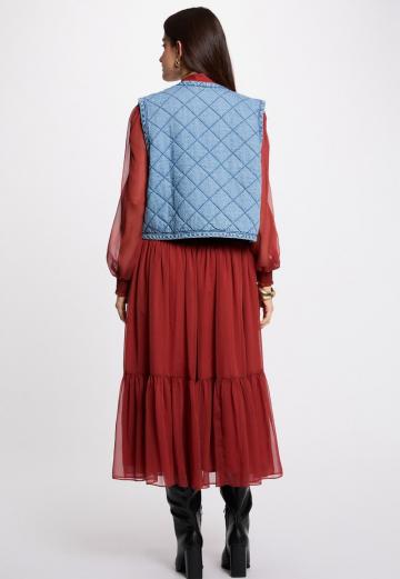 Джинсовая жилетка