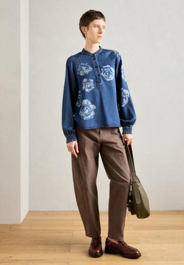 Джинсовая блузка