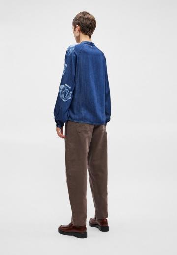 Джинсовая блузка