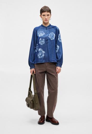 Джинсовая блузка