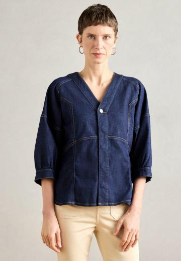 Джинсовая блузка