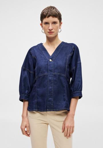 Джинсовая блузка